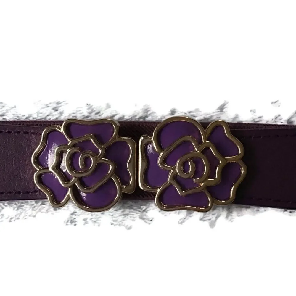 Rue 21 Rose Clasp Buckle Dress Belt